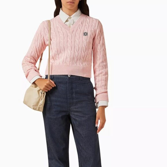 LOEWE Anagram Embroidered Sweater in Knit - Picture 1 of 5